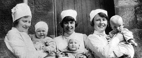 Nurses on North Uist 1926. 
Credit: National Museums of Scotland