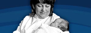 Kirstie Rae, the first baby in Scotland born to a kidney transplant mother at the Simpson Maternity Hospital, Edinburgh 1972 
Credit: SCRAN